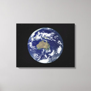Impressão Em Tela A terra inteiramente iluminada centrou-se em