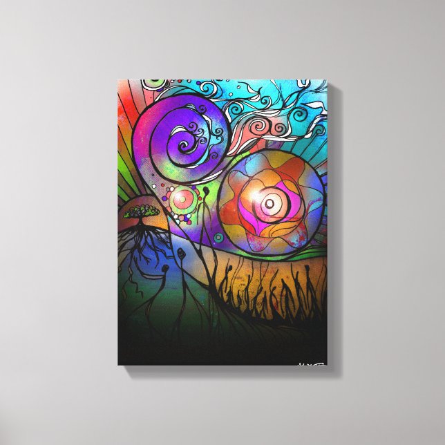 Impressão Em Tela A Terra Viva (Canvas) (Frente)