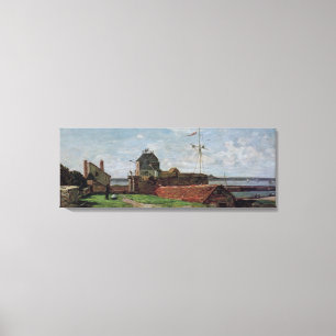 Impressão Em Tela A Torre Anterior Francois em le Havre, 1852