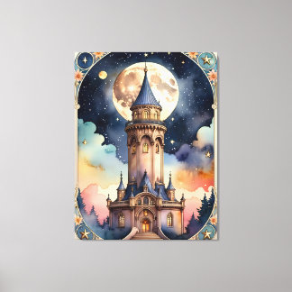 Impressão Em Tela a torre - pintura inspiradora de tarot