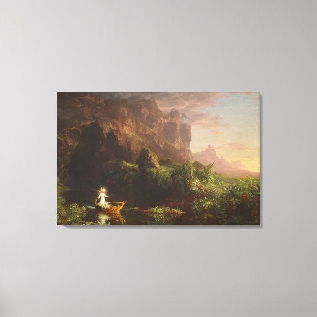 Impressão Em Tela A Viagem da Vida: Infância, 1842 (óleo na canvas) (Frente)