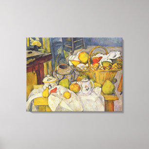 Impressão Em Tela A vida de Paul Cezanne com Fruta