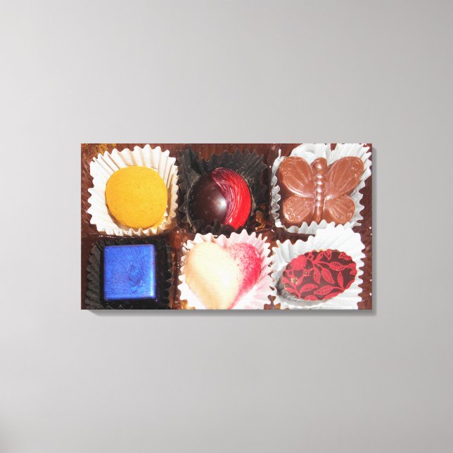 Impressão Em Tela A vida é como uma caixa de chocolate (Frente)