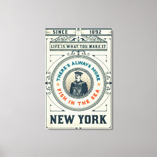 Impressão Em Tela A vida é o que você lhe faz