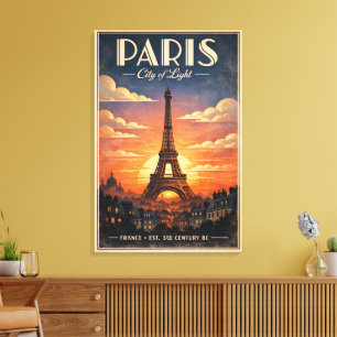 Impressão Em Tela A vida em Paris