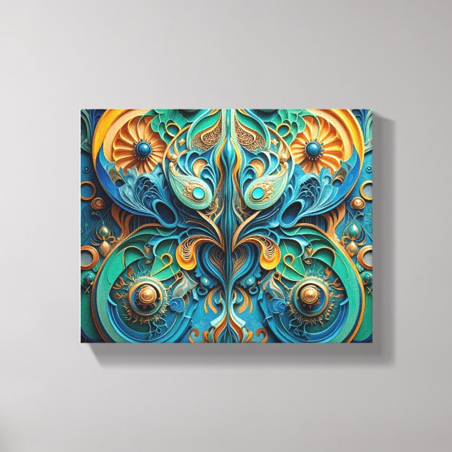 Impressão Em Tela A vida imita a arte (Frente)