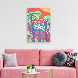 Impressão Em Tela A vida na tela de arte do jardim Boho
