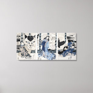 Impressão Em Tela A vila de Yatsuhashi em Okasaki