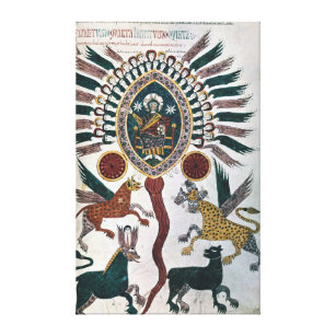 Impressão Em Tela A visão de Daniel de quatro animais e de deus