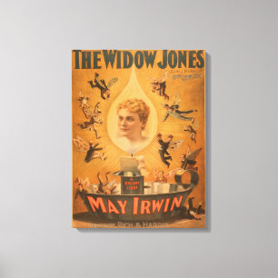 Impressão Em Tela "A viúva Jones" que atrai homens como moscas