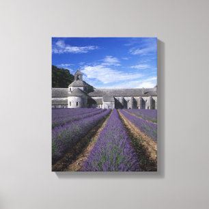 Impressão Em Tela Abadia de Senanque, Gordes, Vaucluse, Provença,