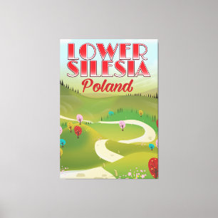 Impressão Em Tela abaixe o poster de viagens do Polônia de Silesia