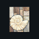 Impressão Em Tela Abalone Shell<br><div class="desc">Charikilia Zarris é uma artista talentosa conhecida por sua trabalho de arte oceânica. As imagens dela são pacíficas e calmas,  relaxando-vos com cada fotografia. Pegue esta trabalho de arte náutica com uma casca de Abalone sendo o centro de tudo,  junto com azulejos e um belo esquema de cores.</div>