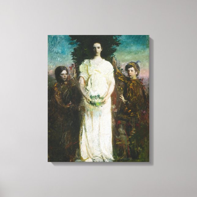 Impressão Em Tela Abbott Handerson Thayer - Meus Filhos (Frente)