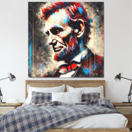 IMPRESSÃO EM TELA ABE LINCOLN 16º PRESIDENTE DOS EUA 5