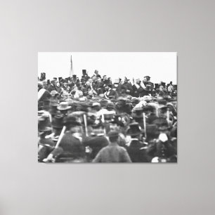 Impressão Em Tela Abe Lincoln Gettysburg Endereço: Fim da Guerra Civ