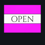 Impressão Em Tela ABEN Sporty Diversão Brilhante Brilhante Tropical<br><div class="desc">Esta design divertida e nostálgica apresenta dentro de texto ABEN uma ampla faixa central branca realçada com pinstripes pretas contra uma grande faixa de fundo rosa tropical brilhante. O texto pode ser personalizado.</div>