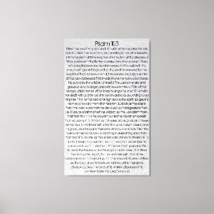 Impressão Em Tela Abençoe o Senhor, minha alma bíblia verso Salmo 10