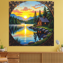 Impressão Em Tela Abendruhe am See