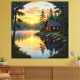 Impressão Em Tela Abendruhe am See