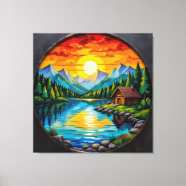 Impressão Em Tela Abendruhe am See