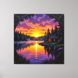 Impressão Em Tela Abendruhe am See