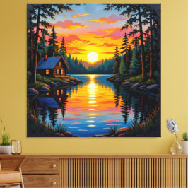 Impressão Em Tela Abendruhe am See