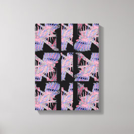 Impressão Em Tela Abismo Pastel Arte Abstrato Geométrico Suave