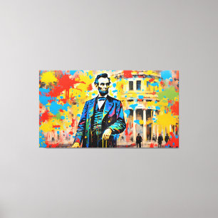 IMPRESSÃO EM TELA ABRAHAM LINCOLN 2