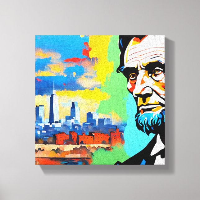 IMPRESSÃO EM TELA ABRAHAM LINCOLN 6 (Frente)