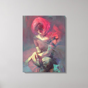 Impressão Em Tela Abstração, retrato, pintura a óleo, pintura a m