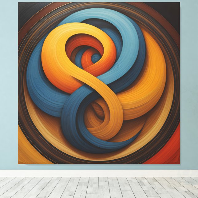Impressão Em Tela abstract (Insitu(piso de madeira))