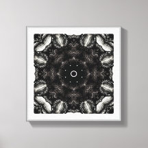 Abstract Black and White Home Decor Wall Art