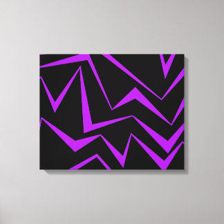 Impressão Em Tela Abstract, bold, vibrant geometric zigzag pattern