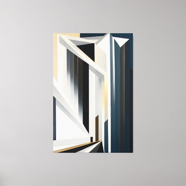 Impressão Em Tela Abstract Building (Frente)