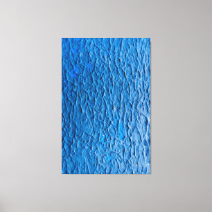 Impressão Em Tela Abstract Cobalt Blue Textured Wall with Impasto Pa