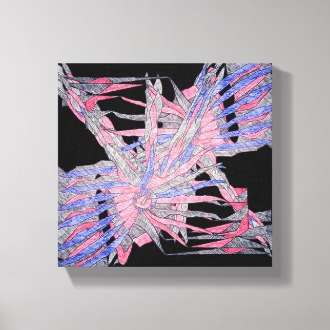 Impressão Em Tela Abstract Hidden Harmony (Frente)