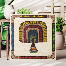 Impressão Em Tela Abstract Mushroom