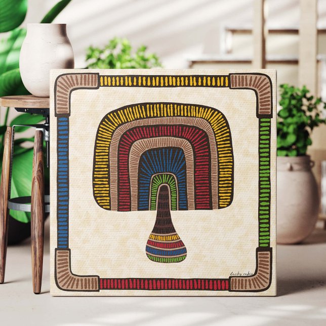 Impressão Em Tela Abstract Mushroom (Criador carregado)