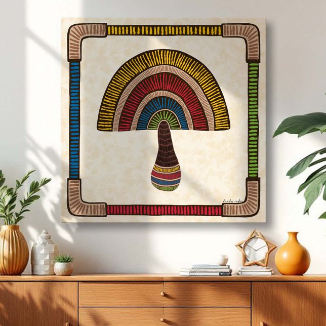 Impressão Em Tela Abstract Mushroom (Criador carregado)