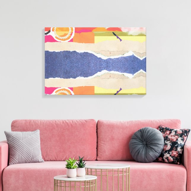Impressão Em Tela abstract sunset and beach design wall art (Insitu(Sala de estar))