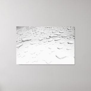 Impressão Em Tela Abstract Water Droplets on Metallic Surface Textur