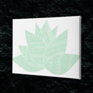 Impressão Em Tela Abstrast do Verde limão Moderno Suculente de Pinti