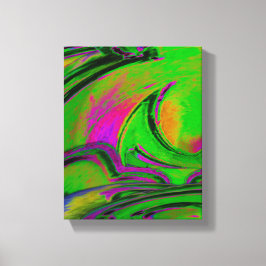 Impressão em Tela Abstrata Verde