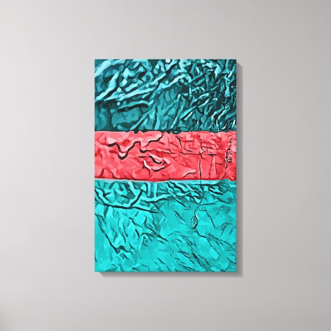 Impressão Em Tela Abstrato (Frente)