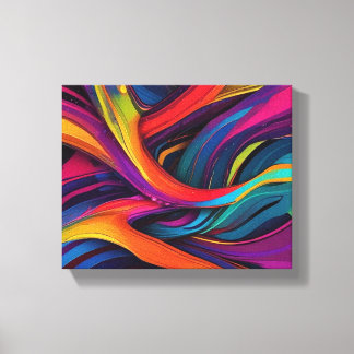 Impressão Em Tela Abstrato