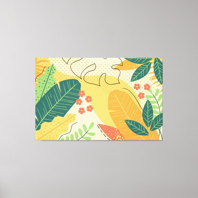 Impressão Em Tela Abstrato (Frente)