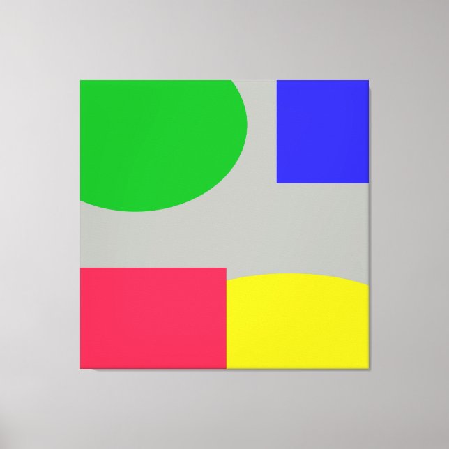 Impressão Em Tela Abstrato (Frente)