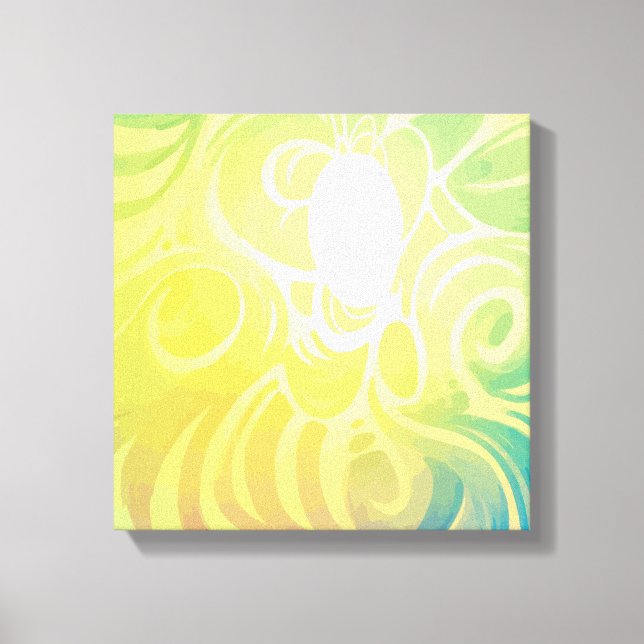 Impressão Em Tela Abstrato (Frente)