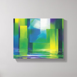 Impressão Em Tela Abstrato